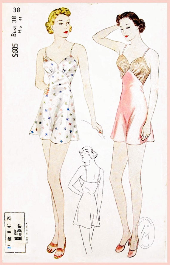 PRINTED PATTERN Early 1930s Low Back Bra Pattern Size 38 Bust 1930s 30s Bra  Underwear Wearing History Art Deco -  Canada