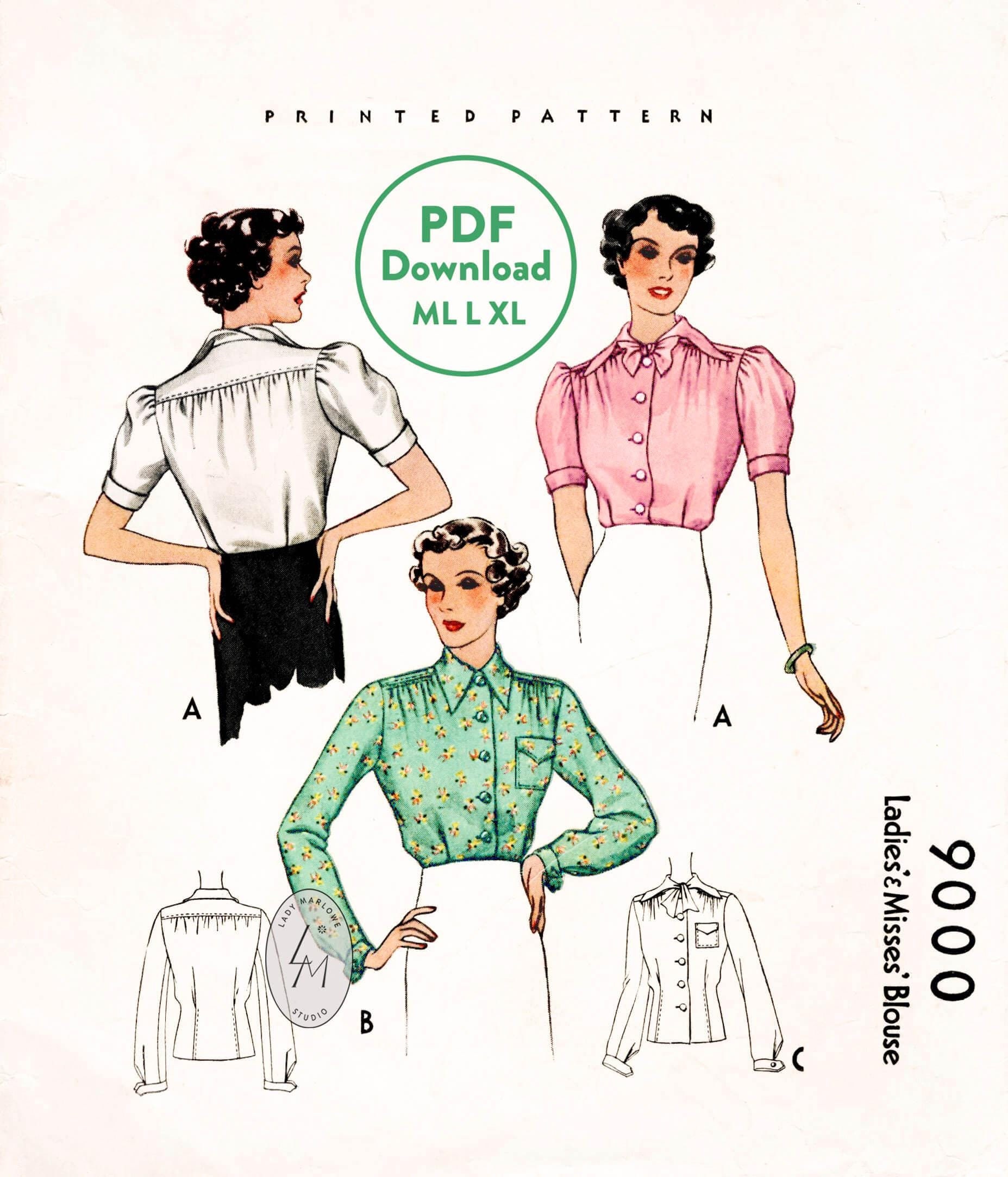 1930's Bow Blouse - Etsy