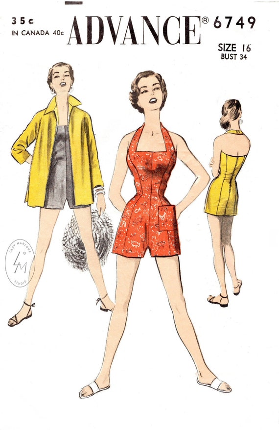 1950s beachwear