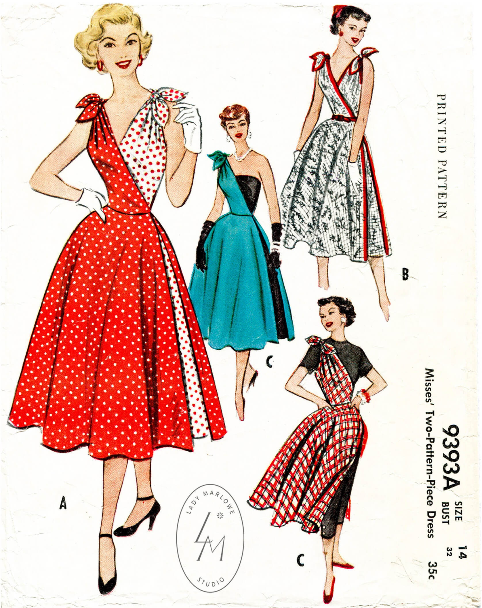 50’s patterns dresses