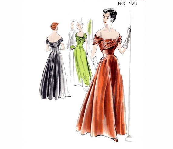 1950's evening gowns