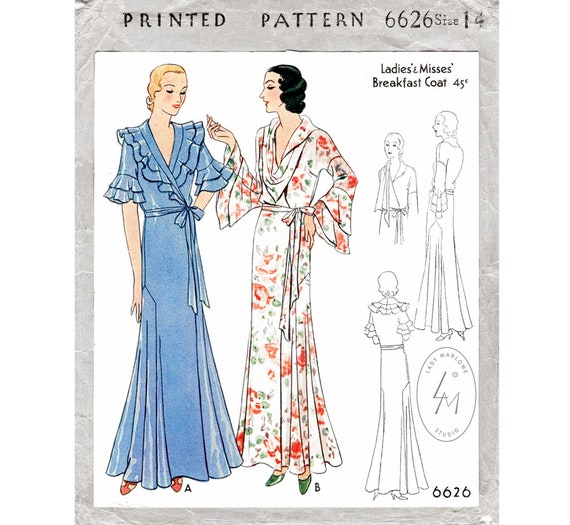 1930s wrap dress