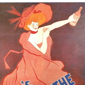 Original Vintage Jugendstil Plakat LEONETTO CAPPIELLO Werbeplakat für Likör