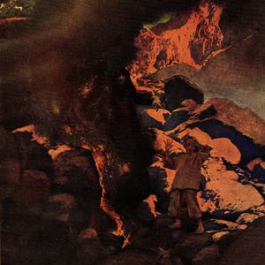 Authentic Antique Maxfield Parrish Print 1909 Aladdin