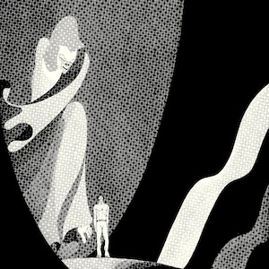 John Vassos 1976 Original Art Deco Vintage Print "The Ballad of Reading Goal"