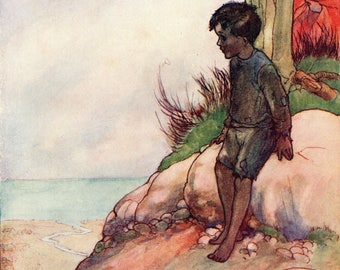 Livre HISTOIRES POUR ENFANTS Lucie Attwell - 1ère édition Années 1930 - Édition Américaine Illustrée