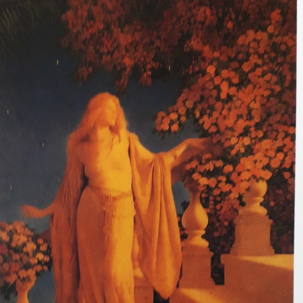 Original Vintage Maxfield Parrish Poster 1989 ENCHANTMENT (or CINDERELLA)