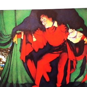 Original Vintage Maxfield Parrish Poster 1989 from the KNAVE OF HEARTS