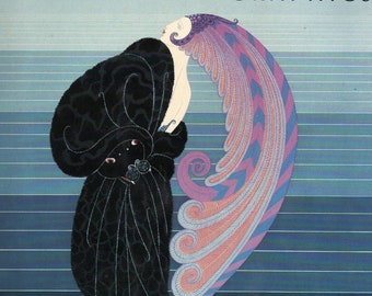 Erte Classic Art Deco Print, Alphabet Series 