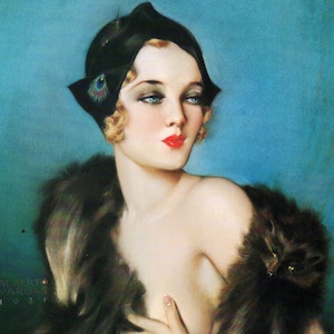 Jahrgang Alberto Vargas Original Art-Nouveau-Buch-Platte drucken &quot;Die letzte Follies&quot;