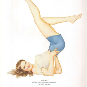 Varga Girl, Original Pin Up Vintage Print Patriotic Fever Alberto Vargas Book Plate