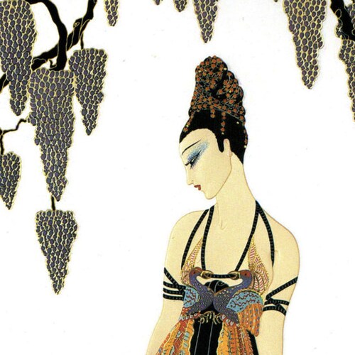 Chic Original Vintage ERTE Art Deco PRINT | Etsy