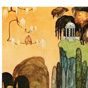 Assiette livre originale ART DECO Kay NIELSEN, vintage 1975