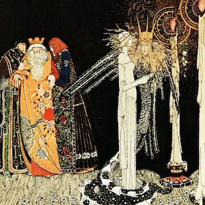 Original 1975 Vintage Kay NIELSEN ART DECO Nouveau Print Book Plate