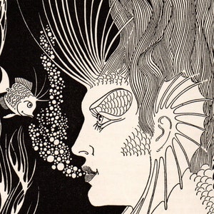 1937 Don BLANDING Original ART DECO Vintage Print &quot;A little less than human, a little more than fish&quot;