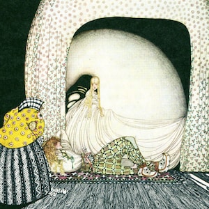 Kay Nielsen ART DECO Nouveau PRINT Original Vintage 1978 from East of the Sun