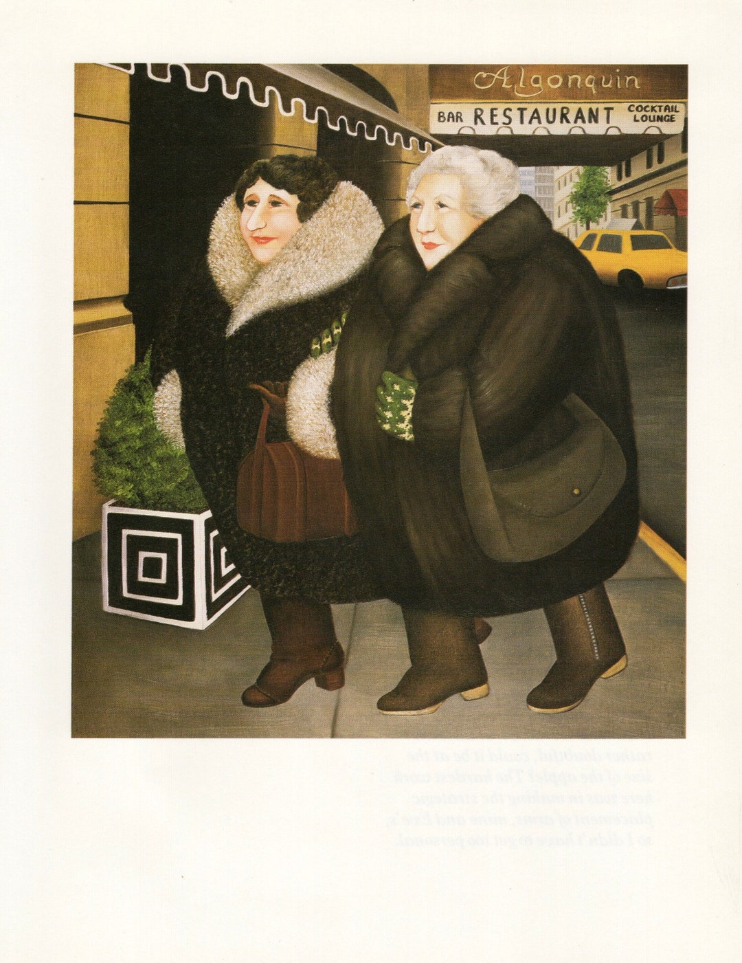 Beryl COOK Original Funny Vintage Art Print Book Plate BAR and BARBARA ...