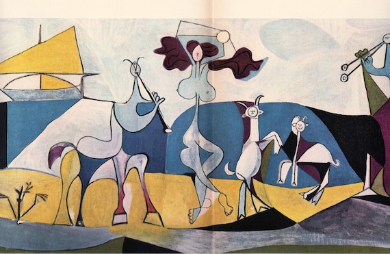 PICASSO Vintage Print 1955 