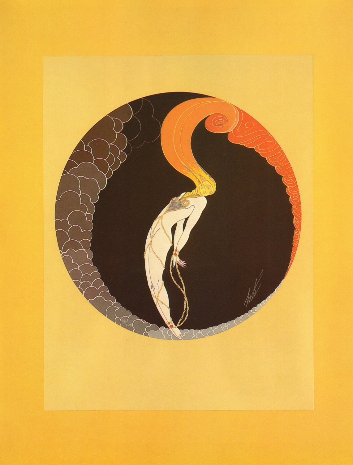 ◇VOGUE◇壁掛けアートワーク　アートデコ版画 ヴィンテージ 1913年6月号 ◇VOGUE◇壁掛けアートワーク アートデコ版画 ヴィンテージ 1913年6月