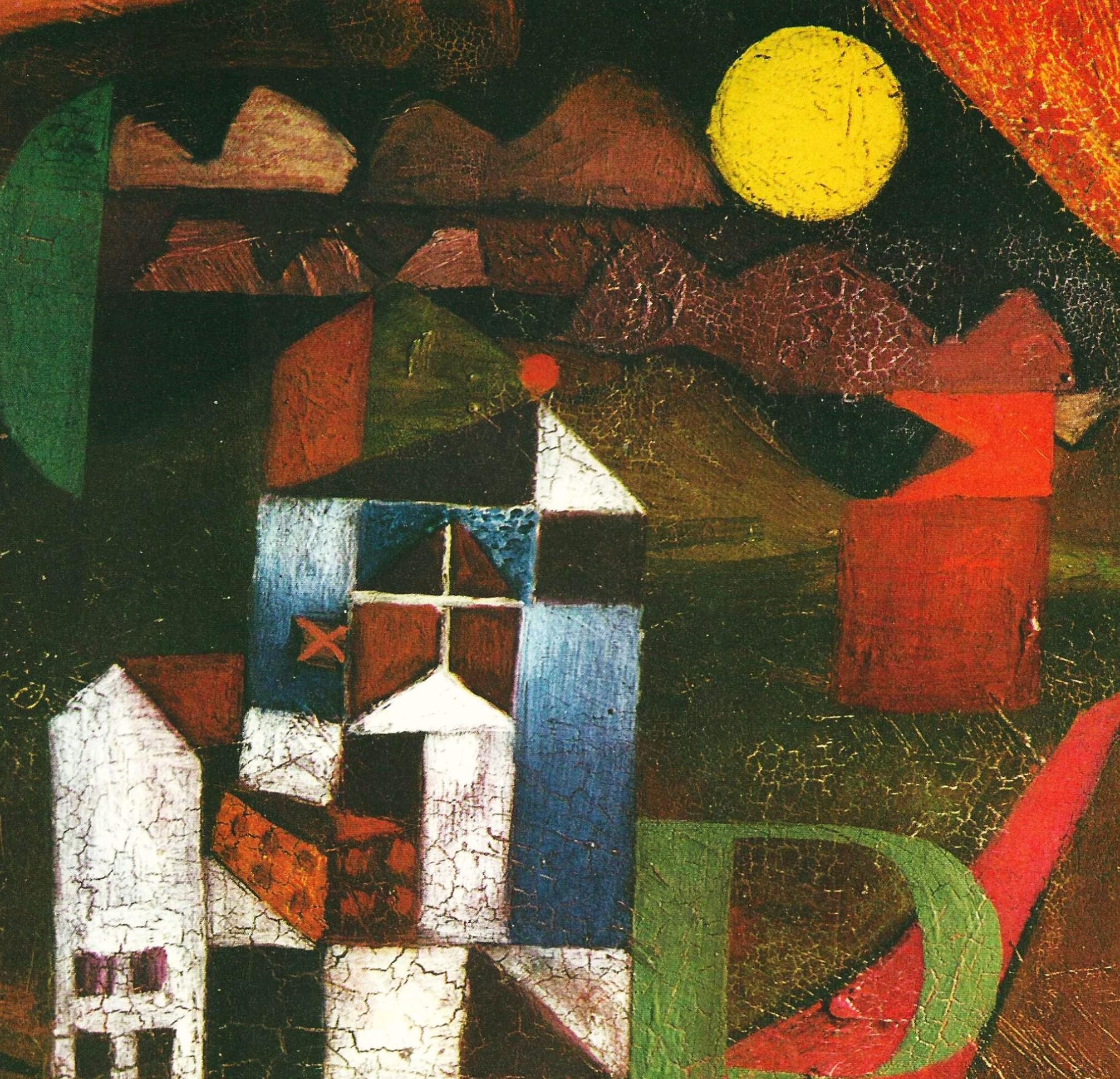 Paul KLEE Authentic Vintage Surrealist Art PRINT VILLA R