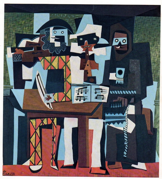 1955 Original PICASSO Vintage Colour Print 