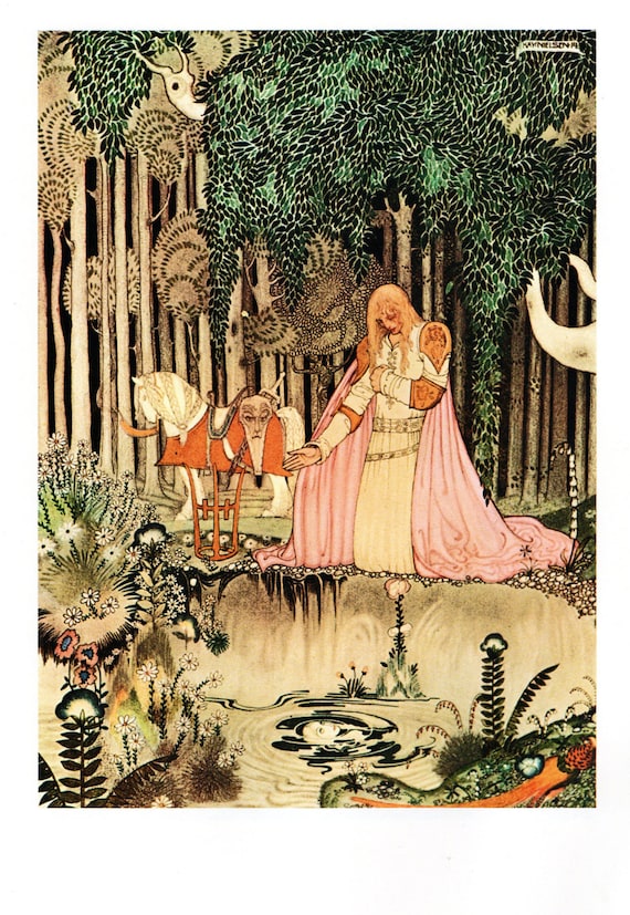 Original 1975 Vintage Kay NIELSEN ART DECO Nouveau Print Book