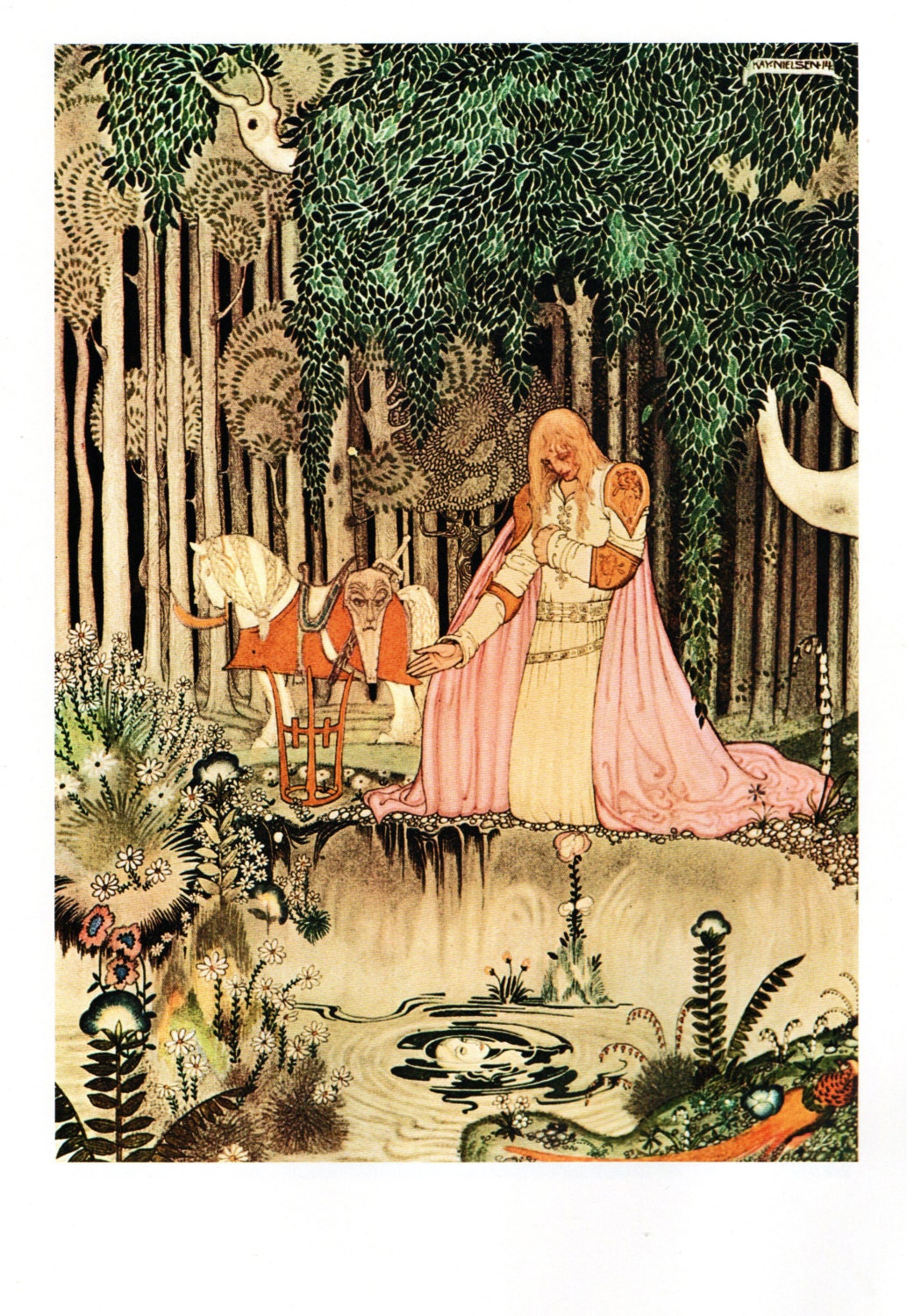 Original 1975 Vintage Kay NIELSEN ART DECO Nouveau Print Book