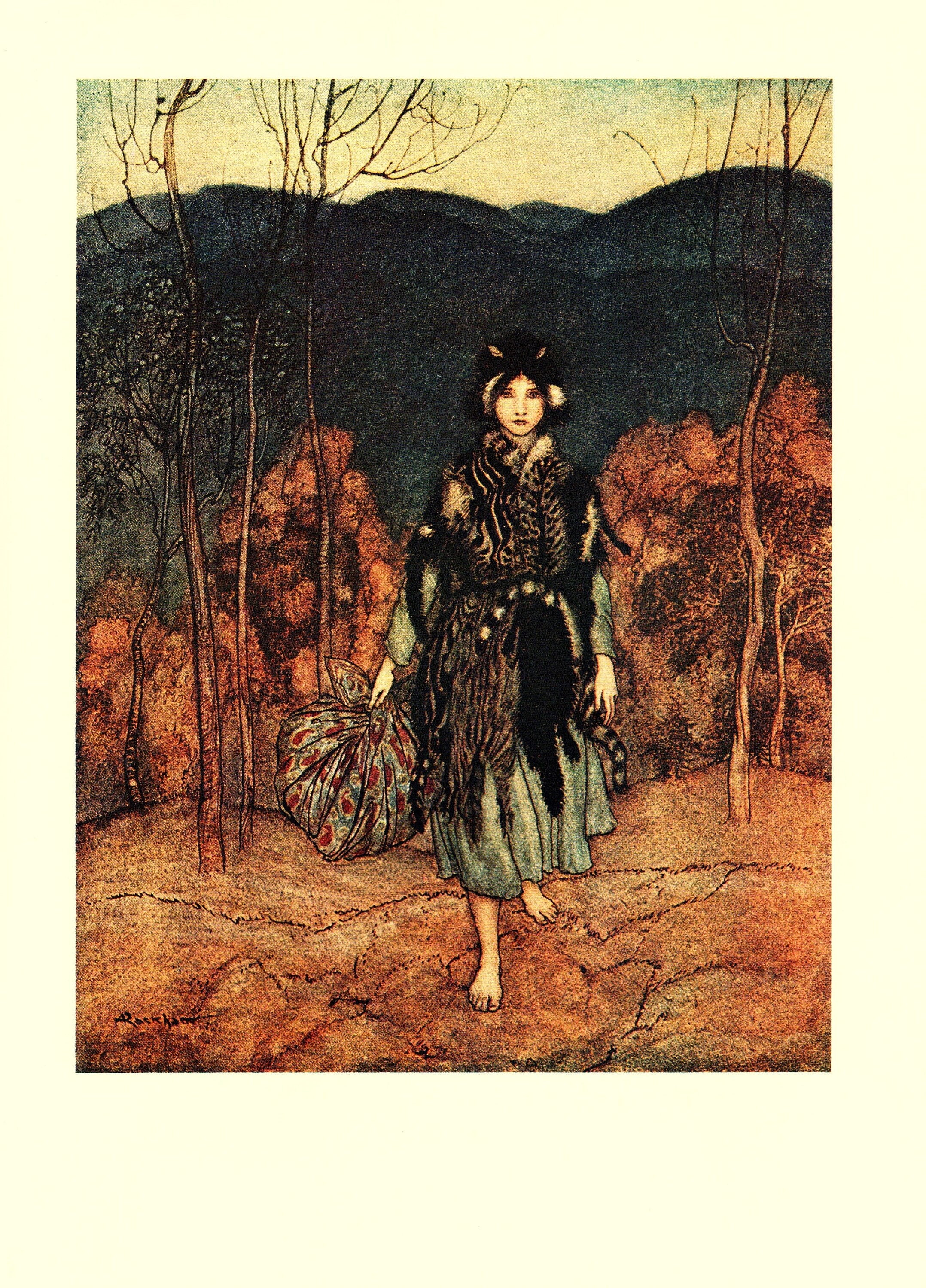 Arthur Rackham Art Nouveau Print: English Fairy Tales, 1975 Vintage ...