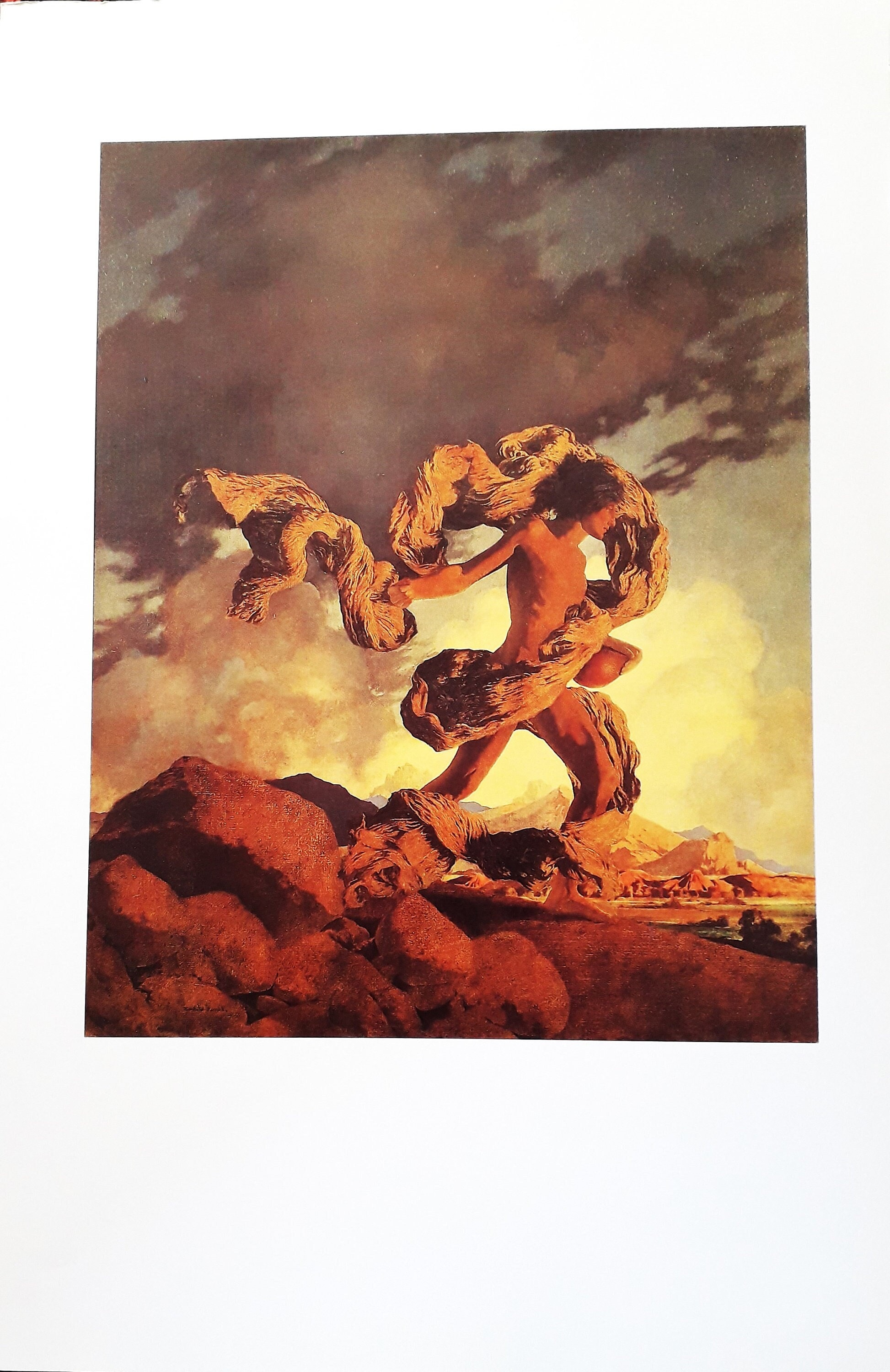 Original Vintage Maxfield Parrish Poster 1989 