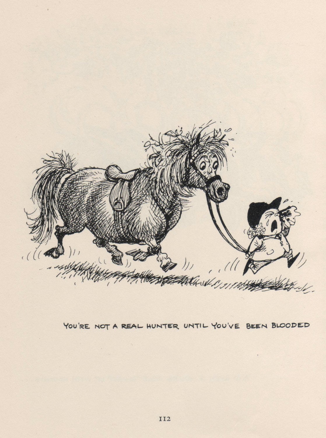 Original 1962 Funny THELWELL HORSE / PONY Vintage Art Cartoon Etsy