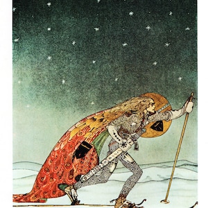 1975 Original Vintage Kay NIELSEN ART DECO Nouveau Imprimir Placa de libro