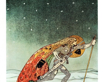 1975 Original Vintage Kay NIELSEN ART DECO Druck Buch Teller