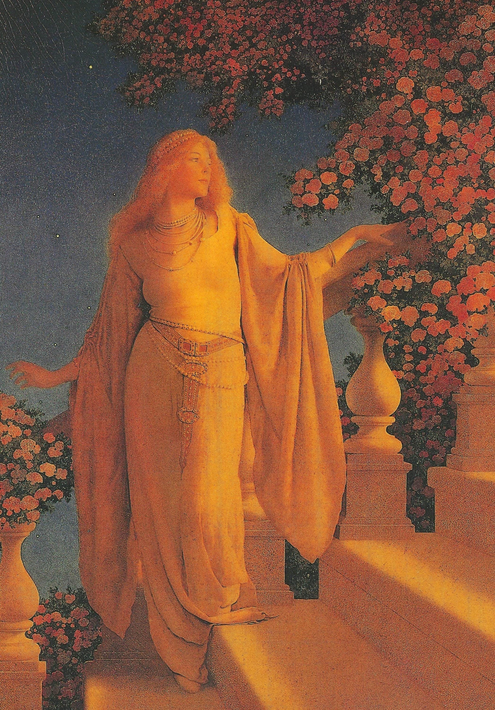 Original Vintage Maxfield Parrish Poster 1989 ENCHANTMENT