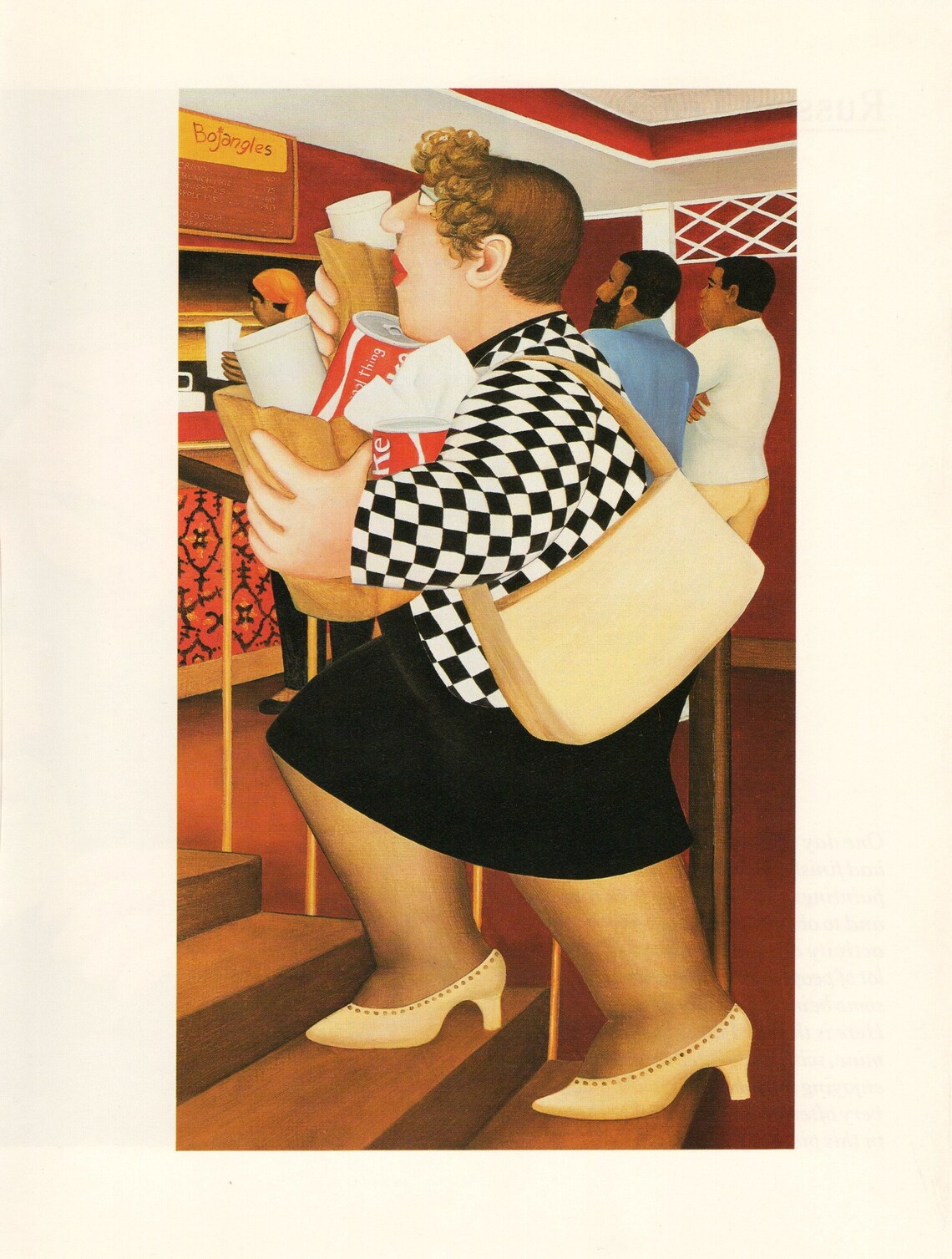 Beryl COOK Original Funny Vintage Art Print Book Plate to Go From ...