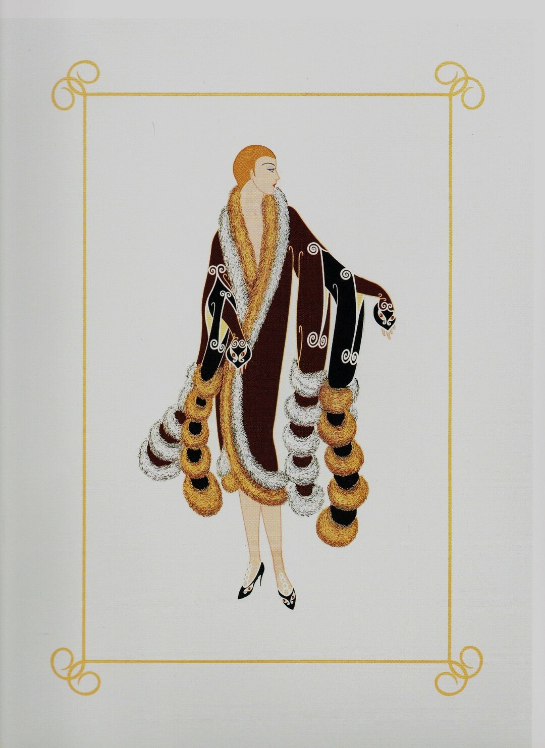 Original Vintage ERTE Art Deco Print LAURENT Fashion Book Plate - Etsy