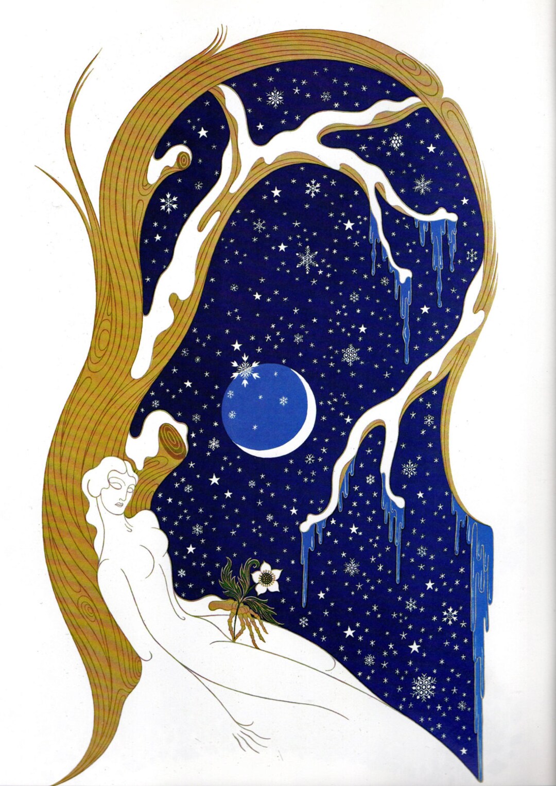 WINTER Chic Original Vintage ERTE Art Deco Print Fashion Book Etsy