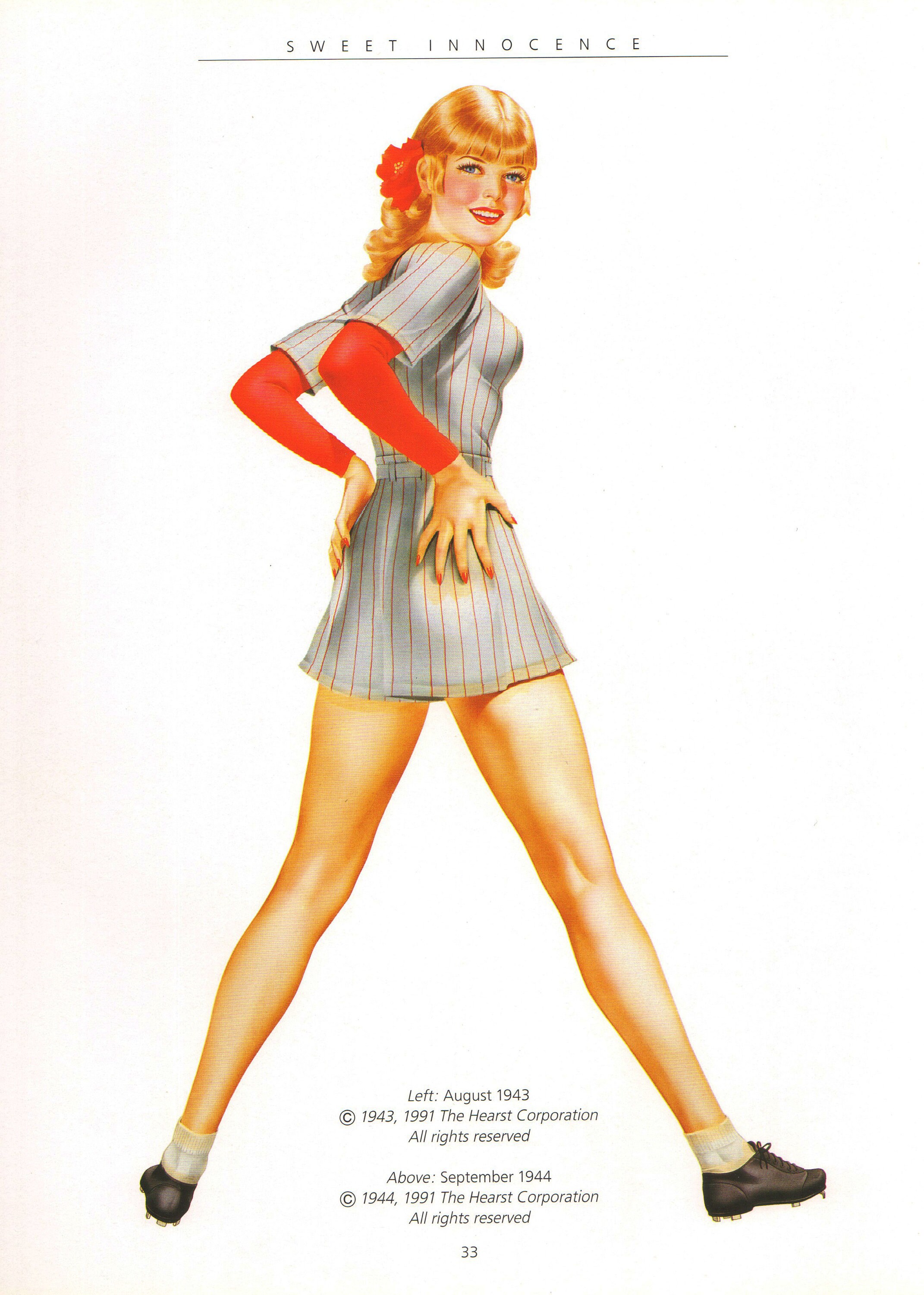 Varga Girl, Original Pin up Vintage Print Sweet Innocence Alberto