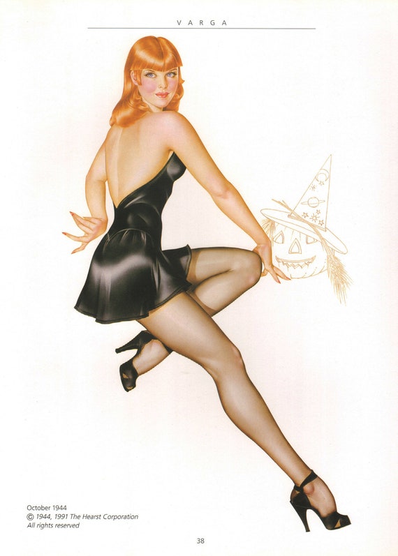 美女＊Varga.Girl・アルベルトバーガスvintage＊ピンナップ July Varga Girl by Alberto Vargas Remastered Vintage Art