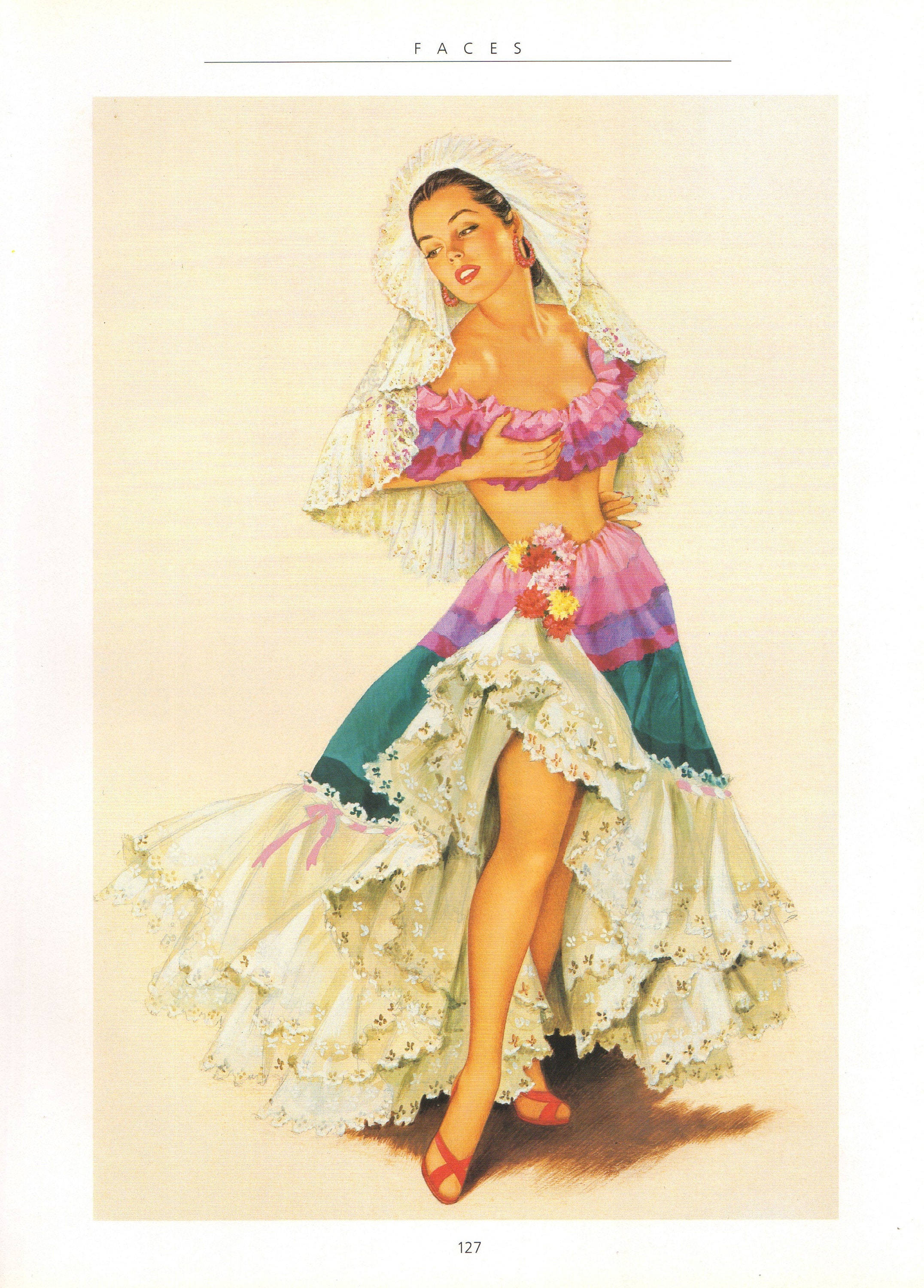 Varga Girl, Original Pin up Vintage Print Alberto Vargas Book