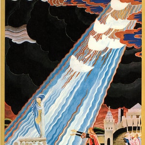 1975 Original Vintage Kay NIELSEN ART DECO Nouveau Print Book Plate