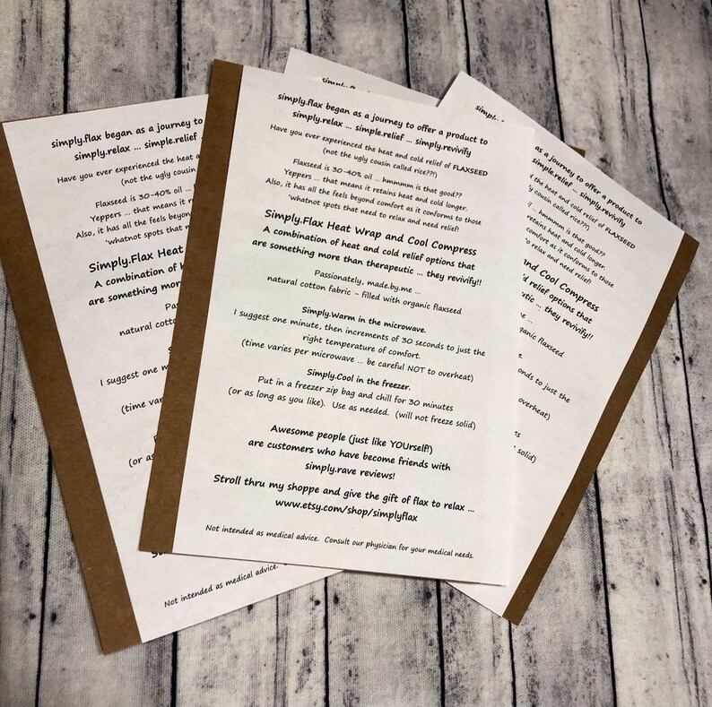 Two Sizes Flaxseed Heat Wrap, Hot Cold Therapy Heat Pad, Muscle Joint