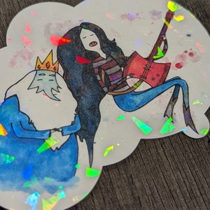 Ice King and Marceline Holographic Sticker