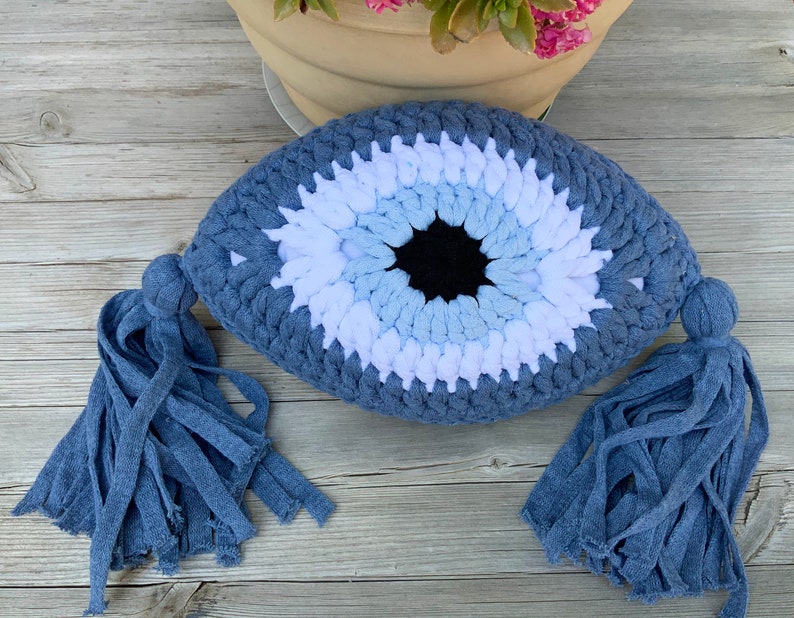 evil eye crochet bolsa