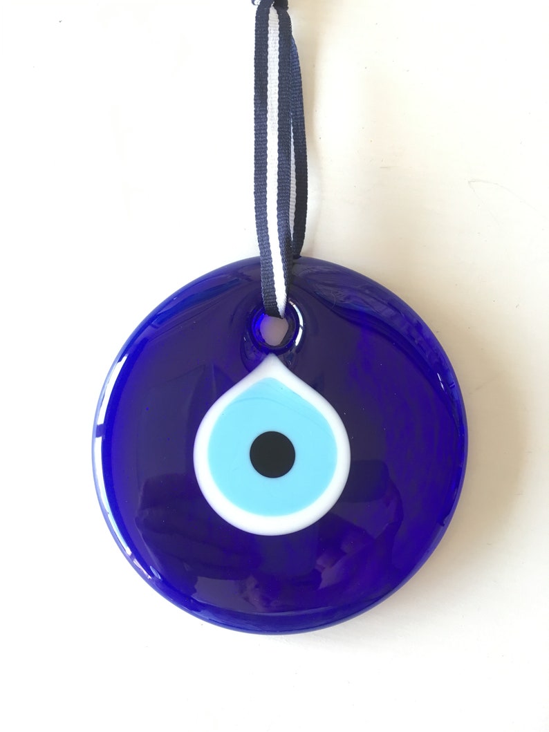 Greek Evil Eye Charm 4 1/4 Blue Evil Eye Charm Talisman Etsy