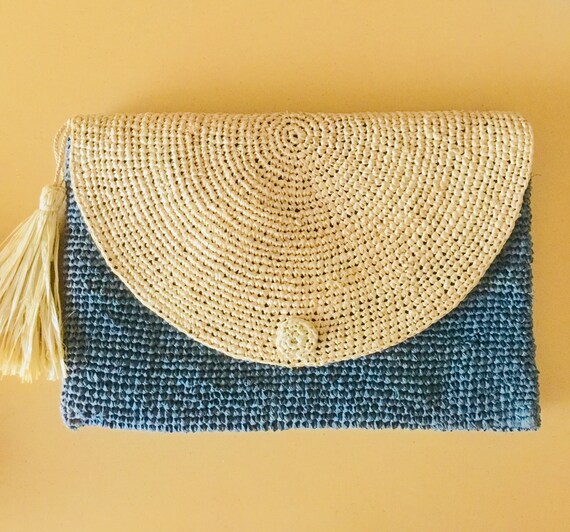 straw clutch bag