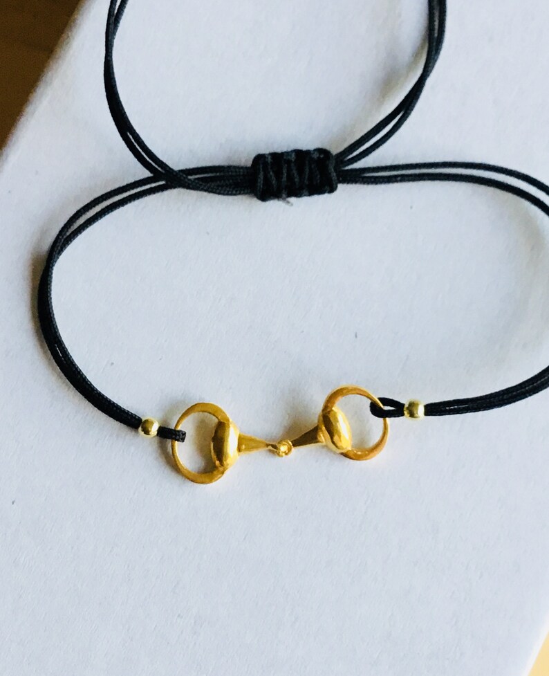 Horse Bracelet Gold Bracelet Horses Bit Bracelet Friendship Etsy