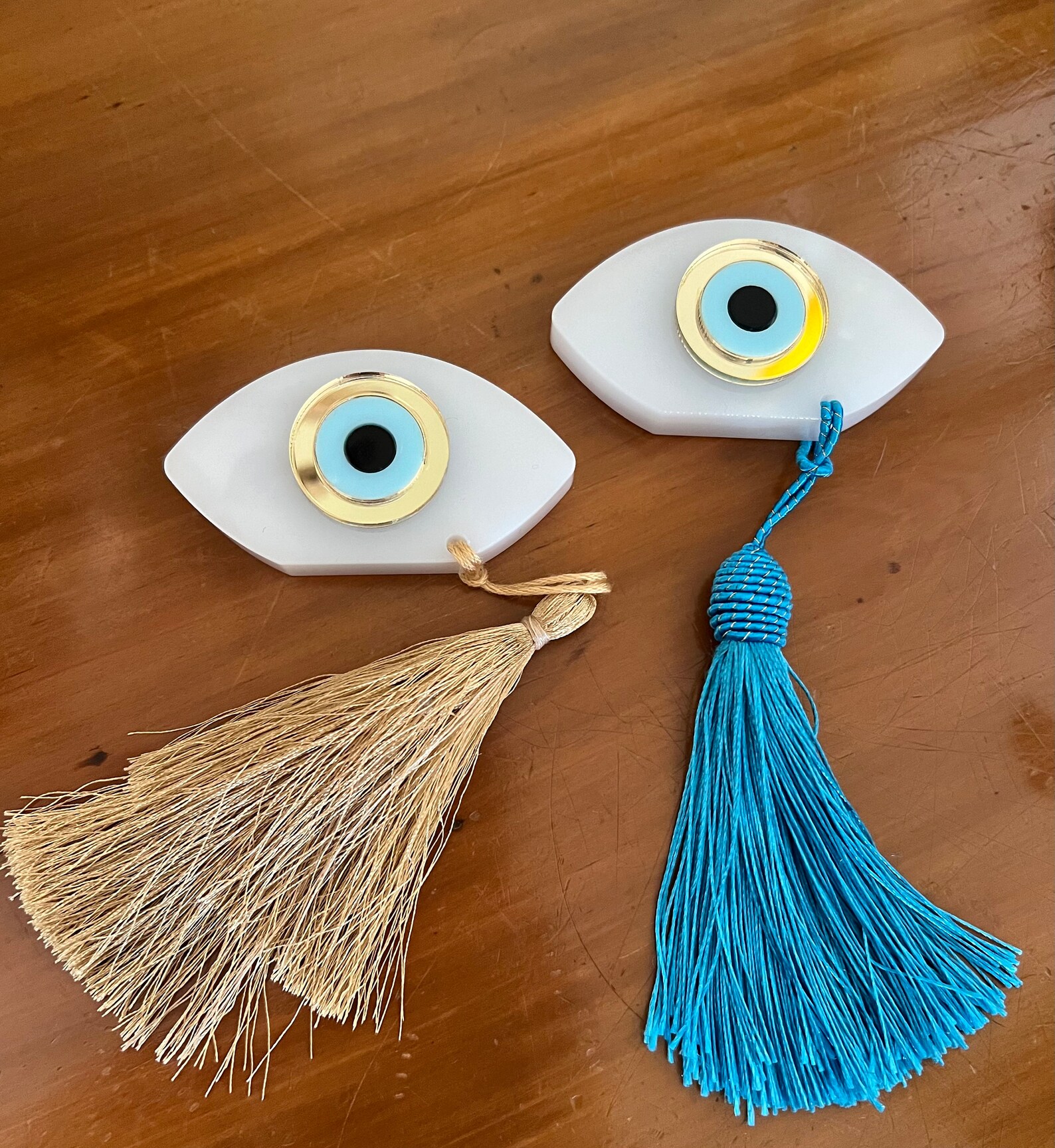 Evil Eye Table Decor Greek Evil Eye Gift Evil Eye Plexi Etsy
