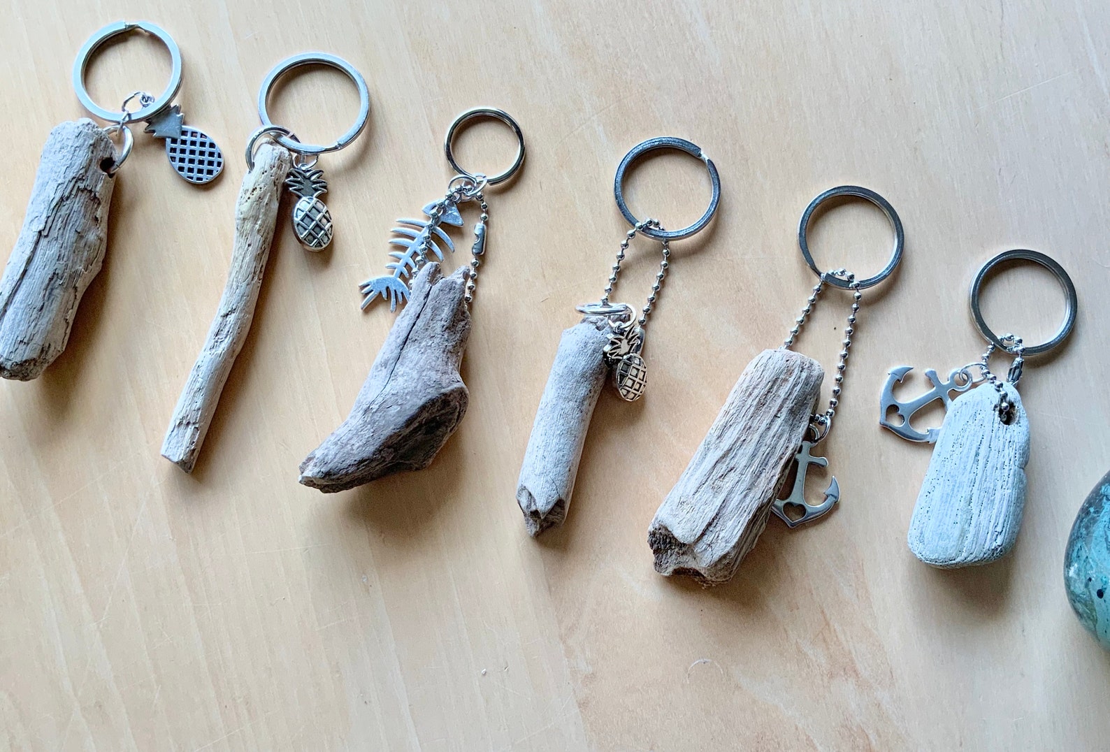 Small Driftwood Key Ring Charm Driftwood Key Chain and Charm Etsy UK
