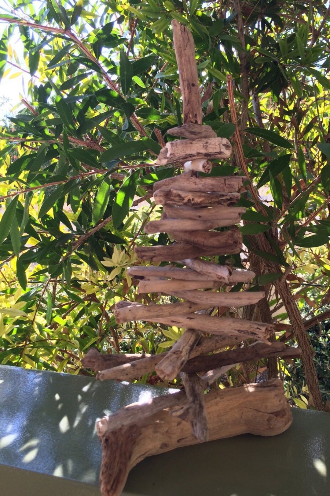 Driftwood Christmas Christmas Tree Beach Decor Wood Tree Etsy