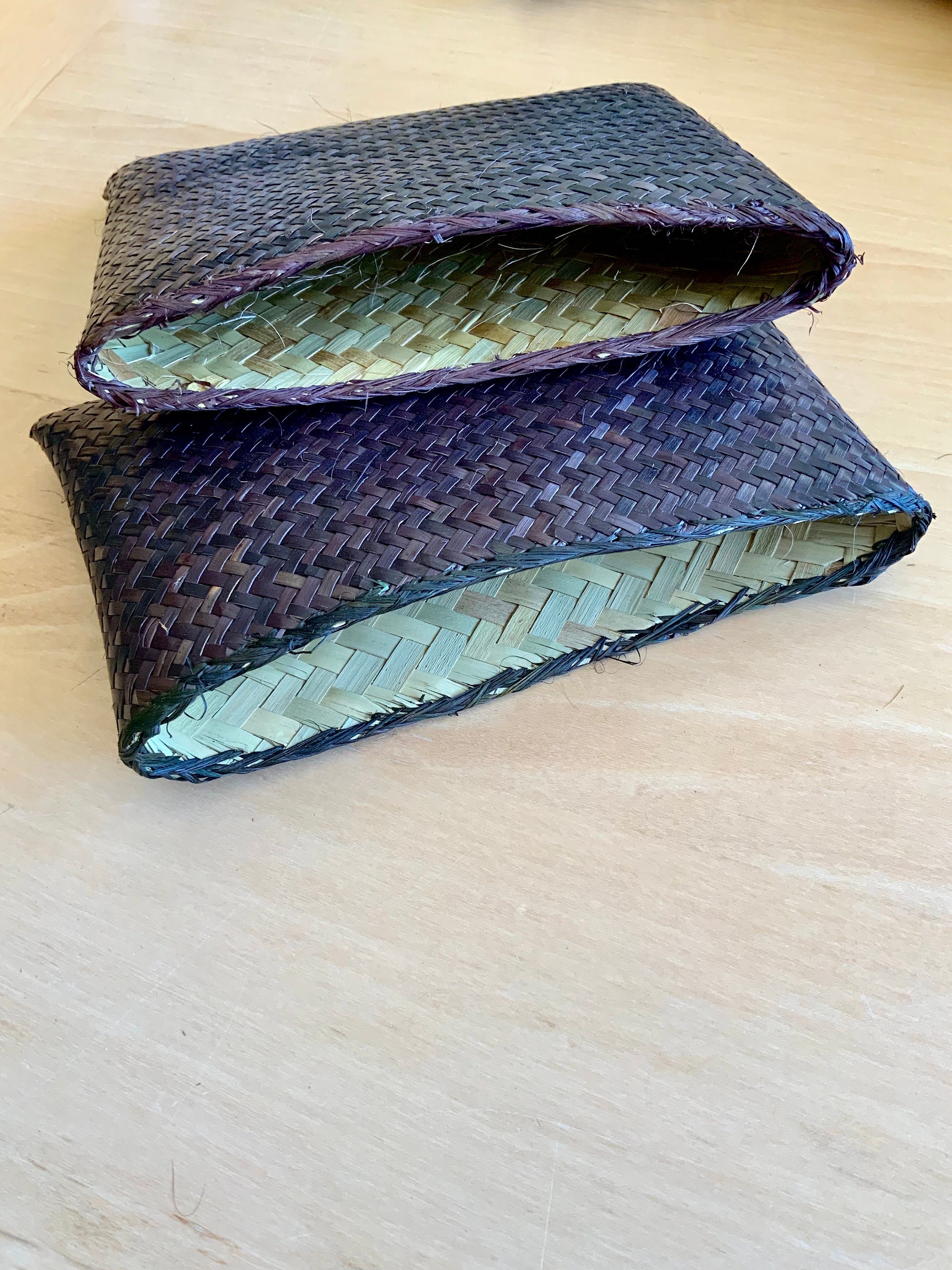 Straw clutch bag small clutch bag straw folio purse Etsy